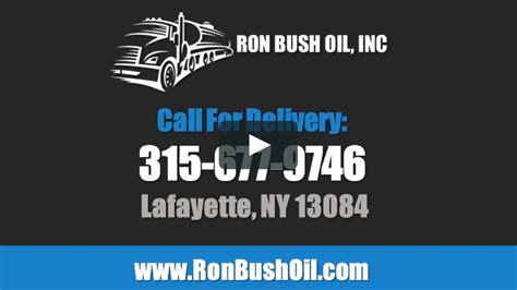 Ron bush oil. At Ron Bush Oil, we have been providing our community with affordable, convenient oil and fuel delivery services since 1984. With more than 25 years of experience, we are known and trusted throughout the area and our friendly team is proud to provide quality services you can depend on. 