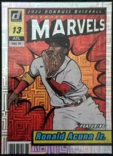 Ronald ACUNA Jr Marvels 2024 Panini Donruss Diamond Marvels Card Vector …