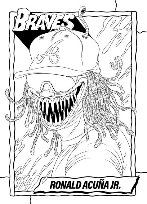 Ronald Acuna Jr Coloring Pages