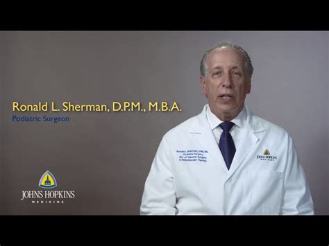 Ronald L Sherman, D.P.M., M.B.A. - Johns Hopkins …