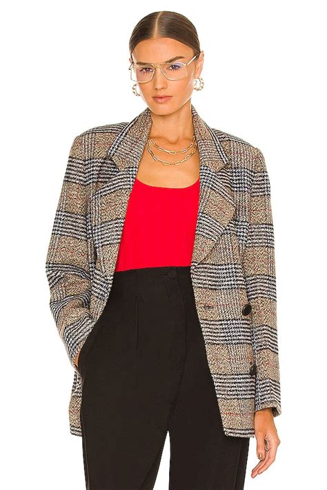 Ronny Kobo Samara Coat in Marled Cinnamon Multi REVOLVE