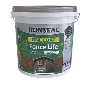 Ronseal Grey Fence Paint Woodcare Screwfix