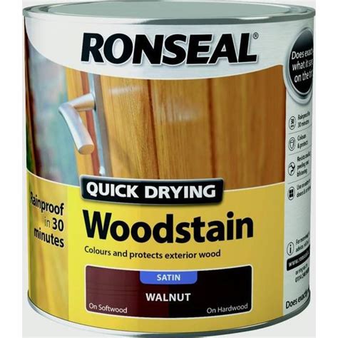 Ronseal Quick Drying Woodstain Brown 2.5L • Prices - PriceRunner