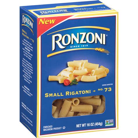 Ronzoni - Ronzoni Gluten FreeÂ® pasta is produced in a dedicated gluten free facility. Its unique multigrain blend of white rice, brown rice, corn and quinoa gives it a delicious white pasta taste and provides 19 grams of whole grains in every serving. 