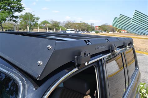 The Land Cruiser roof rack mounts can easily