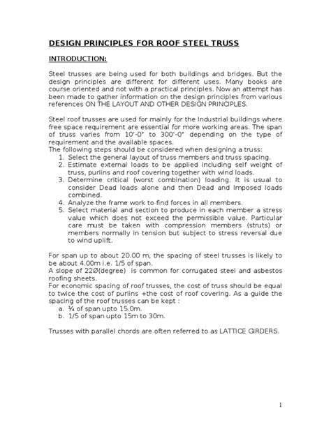 Roof truss design procedure pdf. .  ...