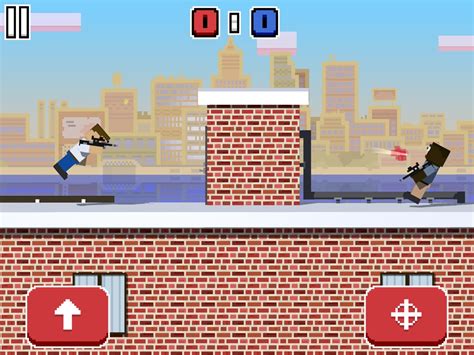 This gripping 2D battle shooting game takes players on a thrilling journey to the rooftops of towering skyscrapers, where skilled marksmen go head-to-head in adrenaline-fueled duels. With its unique blend of fast-paced action, strategic gameplay, and intuitive controls, Rooftop Snipers 2 is a must-play for fans of competitive online gaming..