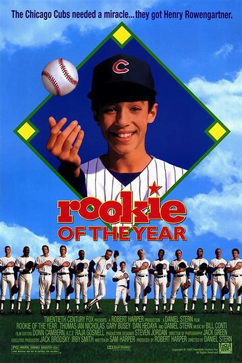 Apr 6, 2023 ... “Rookie of the Year” is a family comedy that centers around twelve-year-old Henry Rowengartner, or, Gardenhoser, Rosinbagger and several other ...