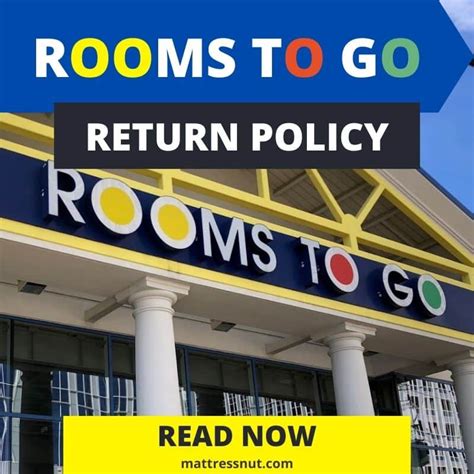 Rooms to go return policy. When a customer wants to return a mattress, Tuft & Needle sets them up with one of those partners and only processes the refund after the customer uploads a picture of their donation receipt ... 