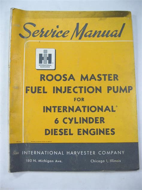 Roosa master fuel injection pump service manual. - 2004 maxum 1800 sr service guide.
