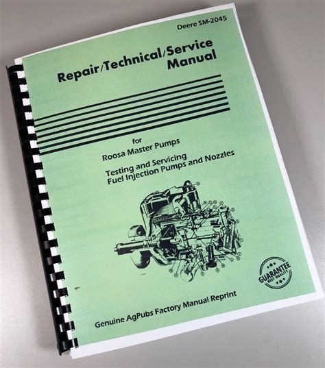 Roosa master service manual john deere. - A manual of practical laboratory and field techniques in palaeobiology.
