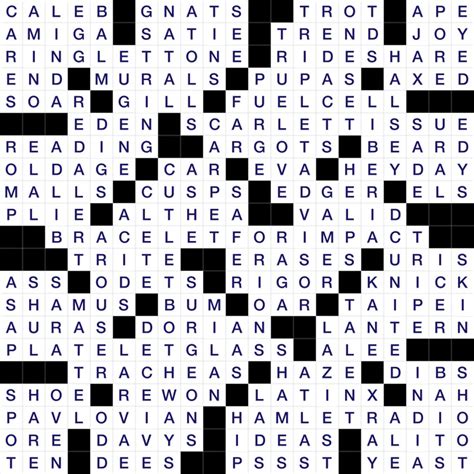 Roost For A Raven Wsj Crossword Answers