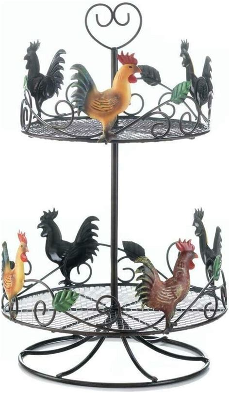 Rooster 2 Tier Countertop Rack 10x10x17” - amazon.com