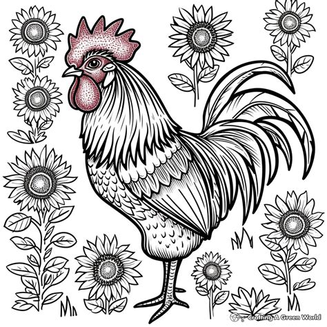 Rooster Coloring Pages