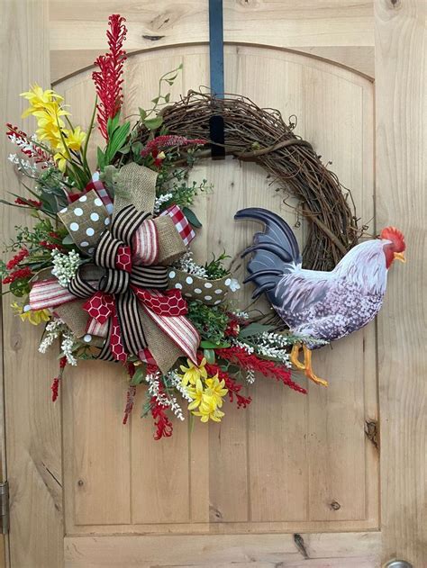 Rooster Grapevine Wreath - Etsy