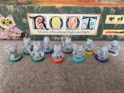 Root board game. Root: The Vagabond Pack. Upgrade your Root board game with seven custom Vagabond meeples. Includes three new Vagabond character cards: Dash and slash with the Ronin, Quest more with the Adventurer, and Fly free with the Harrier. The base game of Root is required to use this product. View Components & Credits ». Price. 