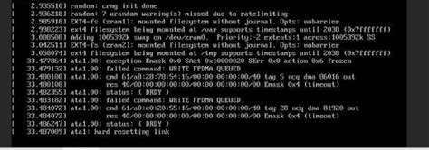 Root causes for failed command: WRITE FPDMA QUEUED