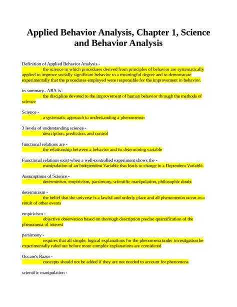 Roots of Applied Behavior Analysis Chapter 1 - Quizlet