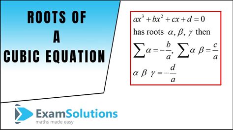 Roots of a cubic equation.  &copy; Roots Corporation 2002 - 2026 | 1400 Castlefield...