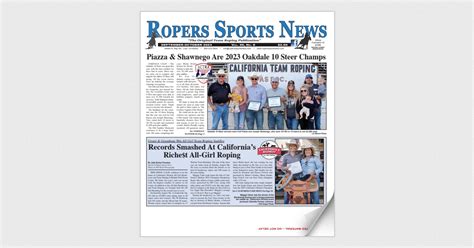 Ropers Sports News Calendar