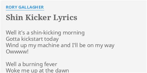 Rory Gallagher - Shin Kicker Lyrics Lyrics.com