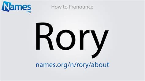 Rory scottish spelling