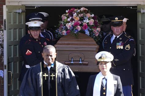 Rosalynn Carter’s intimate funeral is being held in the town where she and her husband were born