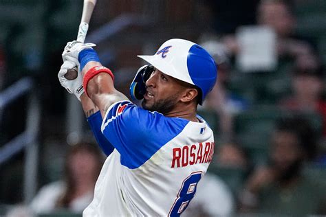 Rosario has 4 hits, including go-ahead 2-run homer, as Braves beat Giants 6-5