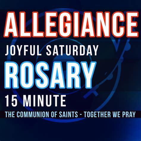 Rosary saturday. The Joyful Mysteries. The Five Joyful Mysteries are traditionally prayed on the Mondays, Saturdays, and Sundays of Advent: See all the prayers of the Rosary. In the name of the Father, and of the Son, and of the Holy Spirit. Amen. The … 