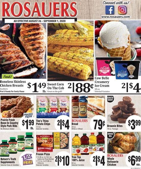 Rosauers weekly ads. Discover the newest Rosauers weekly circular, valid from Feb 22 – Feb 28, 2023. Rosauers has special promotions running all the time and you can find great discounts throughout the store every week. Slide into amazing savings and grab great deals this week on USDA choice Angus beef top sirloin steaks, sweet blueberries, bone-in … 