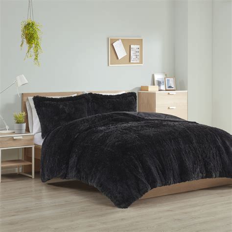 Rosdorf Park Trahan Faux Fur Comforter Set & Reviews - Wayfair