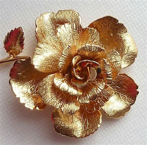 Rose Brooch - Etsy