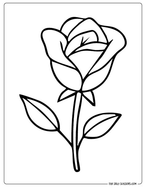 Rose Coloring Shee