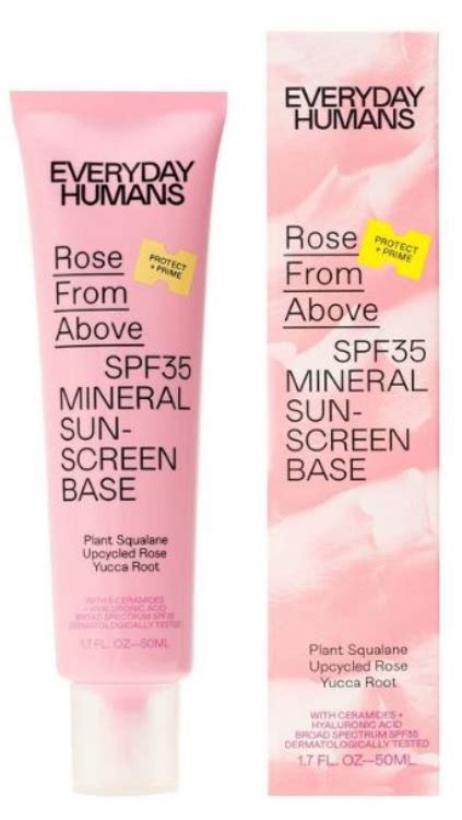 Rose From Above SPF35 Mineral Sunscreen Base - Everyday Humans …