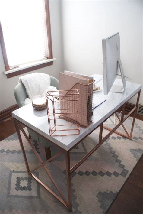 Rose Gold Desk Wayfair