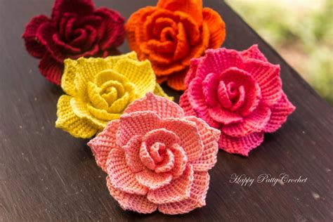 Rose Petal Crochet Pattern - Etsy