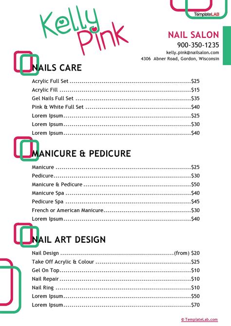 Rose S Nails Prices