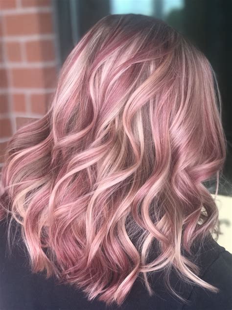 Rose gold blonde hair with red highlights. Things To Know About Rose gold blonde hair with red highlights. 