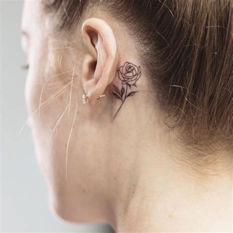 Rose tattoo behind ear. Things To Know About Rose tattoo behind ear. 