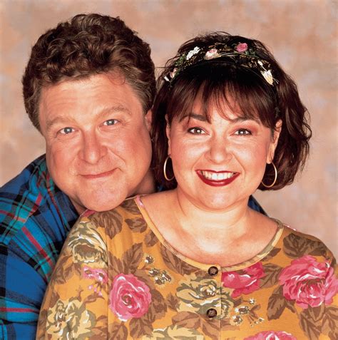Roseanne is joined by her husband, Dan, and their children,