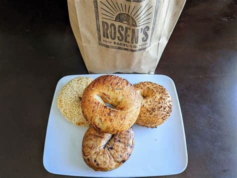 Rosen's bagels. NJ born and bred, I have severe bagel opinions. Rosen's can be a little hit or miss, they ride between a like B and A- depending on the day, but the Rosemary bagel is A+. Nervous Charlie's gets a demerit for only putting seeds on one side of the bagel, but a huge plus up for having Taylor Ham. 