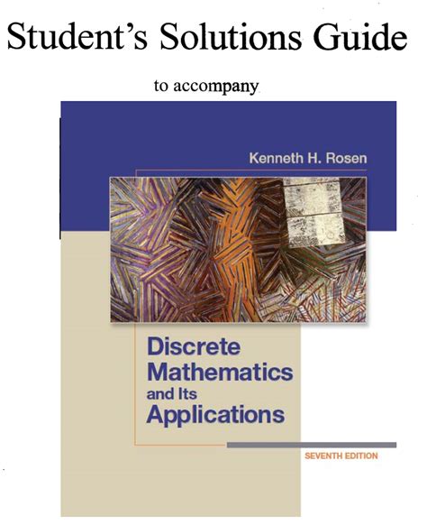 Rosen discrete mathematics 7th edition solutions manual. - Komputerowe badania symulacyjne elektronicznych analogowych przetworników pomiarowych.