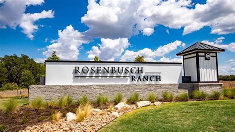 Rosenbusch ranch. Rosenbusch Ranch The Salinger is a single story home that offers 2,417 sq. ft. of living space across 4 bedrooms, 3 bathrooms and a study. The long foyer leads into the dining area and overlooks the kitchen and family room, perfect for entertaining. 