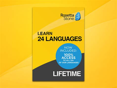 Rosetta stone lifetime subscriptions. TL;DR: A lifetime subscription to Rosetta Stone (all languages) is on sale for £119.68 this Cyber Monday, saving you 52% on list price. The ability to communicate in multiple languages is more than just a skill; it's a valuable asset with far-reaching benefits. And this deal on all-language access to Rosetta Stone for life gives you access to all 25 … 