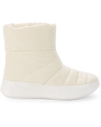 Rosette Puff Booties OFF WHITE Womens Gentle Souls Cold …