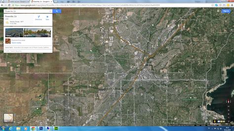 Roseville, California map with satellite view - World Clock