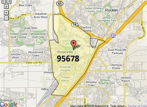 Roseville Zip Code Map