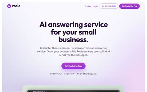 Rosie ai app.  Video Transcript Perfect.  Rosie is an AI Phone Answering Service...