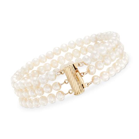 Ross simons pearl bracelet. Gold Pearl Bracelets. 98 Items found. Sort. Per Page. 1. 2. 3-3.5mm Cultured Pearl Station Bracelet in 14kt Yellow Gold. (3) Pure Price from: $89. 5-5.5mm Cultured Pearl Station Bracelet in 14kt Yellow Gold. (11) Super Deal from: $79. Compare: $110. Save: $31 (28%) $50 Gift Coupon For Your Next Order - Find Out More! 