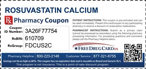 Rosuvastatin coupon. Product (s) Crestor 10mg Tablets 30 - Rosuvastatin. Private Prescription Price. $12.99. Discounted PBS Price. $12.99. Concession PBS Price. $11.64. 